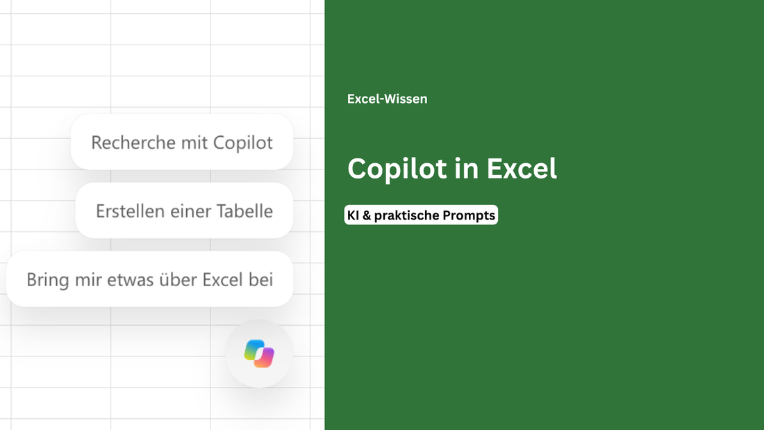 Copilot in Excel mit KI-Assistent und Excel-Tabelle
