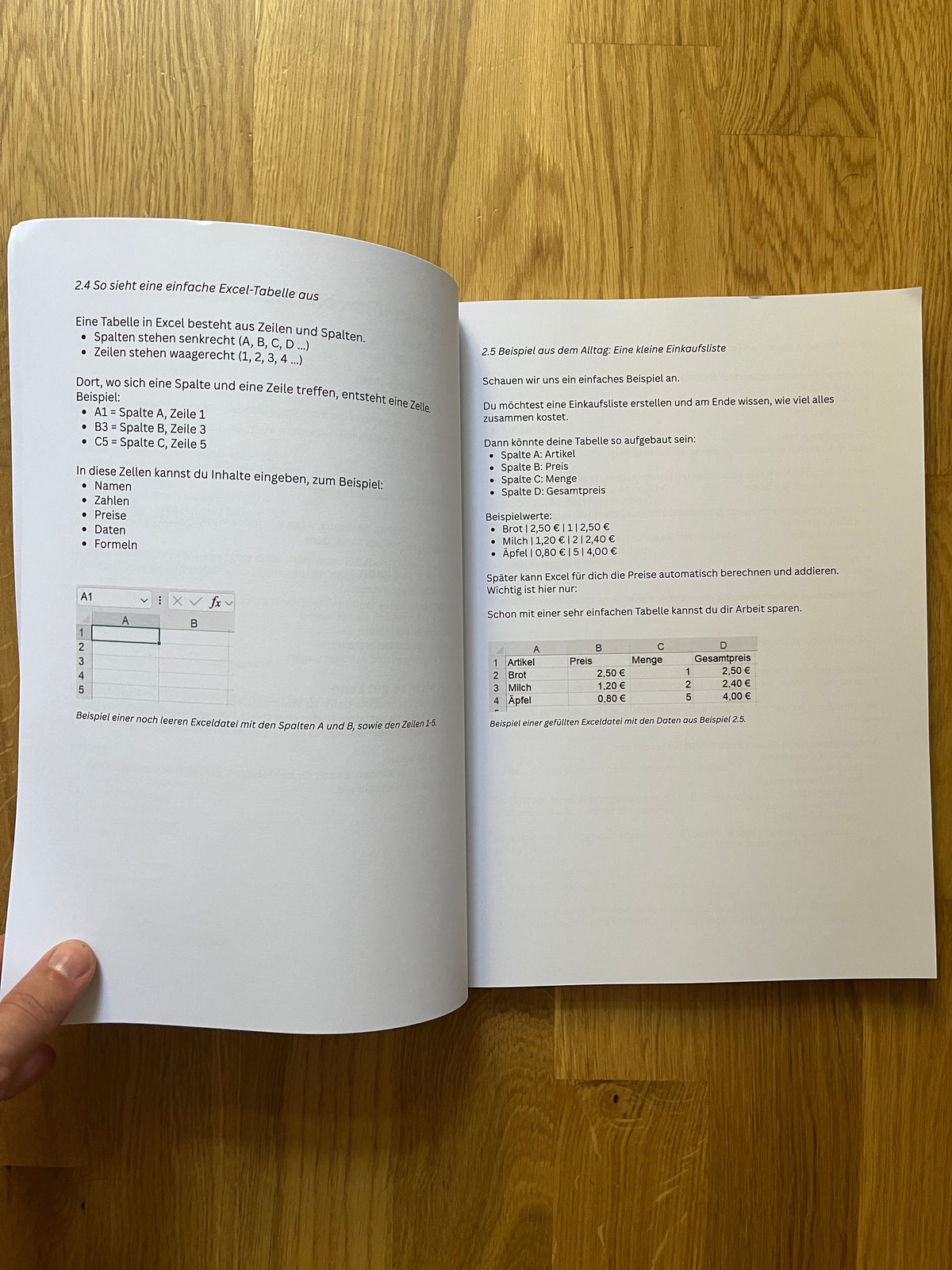 Beispiele im Buch Excel für Anfänger von den Excel.Profis