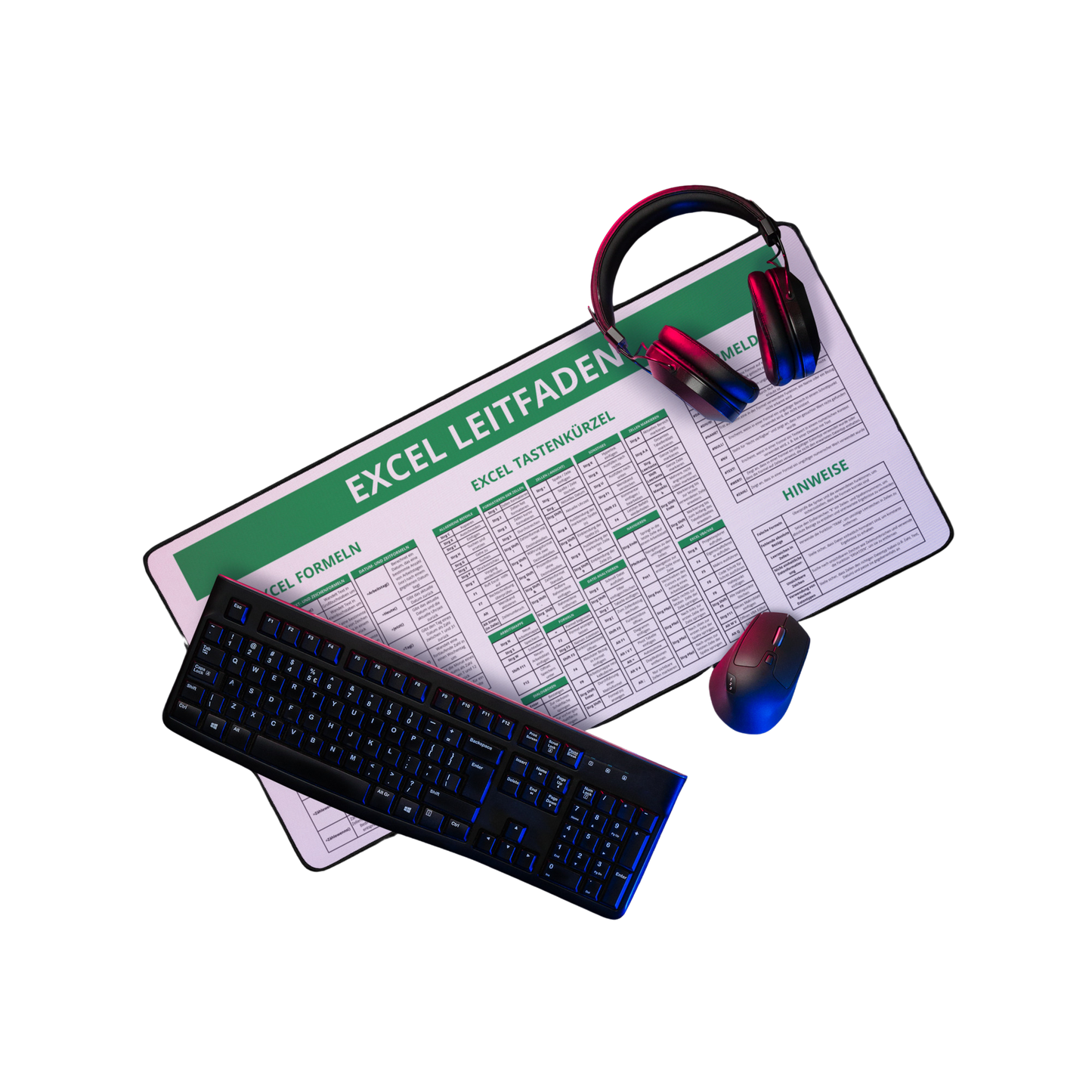 XXL-Schreibtischunterlage für Excel