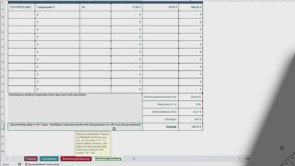 RechnungsvorlageExP© - für Selbständige